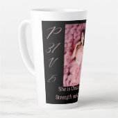 Proverbes 31 Femme Noir & Rose Latte Mug (Angle gauche)