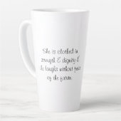 Proverbes 31 Latte Mug (Angle gauche)