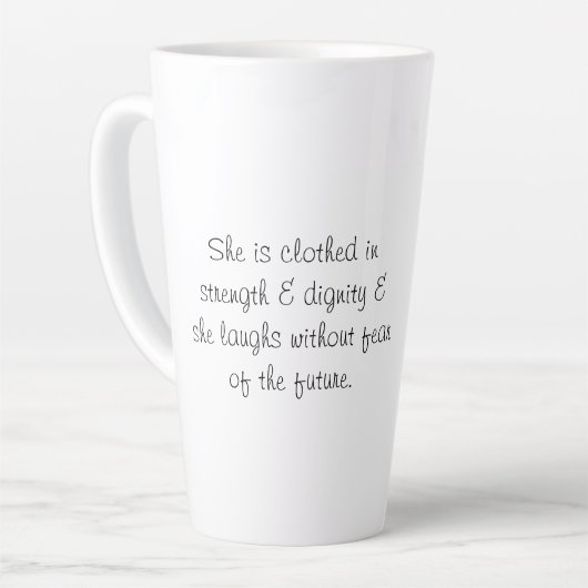 Proverbes 31 Latte Mug (Angle gauche)