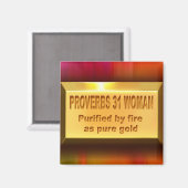 Proverbes 31 Woman Magnet (Recto/Verso)