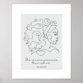 Proverbes 3:15 - Plus Précieux que Rubies Poster (Devant)