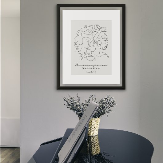 Proverbes 3:15 - Plus Précieux que Rubies Poster