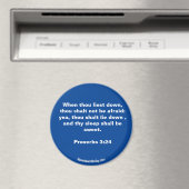 Proverbes 3:24 Bible Verse aimant (In Situ (Lave-vaisselle))