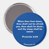 Proverbes 3:24 Bible Verse aimant (Recto/Verso)