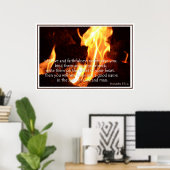 Proverbes 3:3-4 Poster Amour Et Foi (Bureau à domicile)