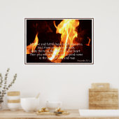 Proverbes 3:3-4 Poster Amour Et Foi (Cuisine)