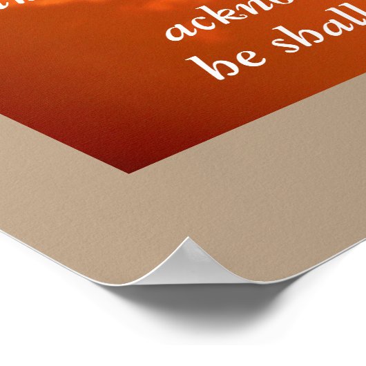 Proverbes 3:5-6 Impression d'art (Coin)