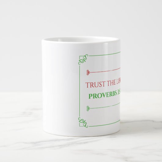 Proverbes 3:5,6 Jumbo Mug (Devant)