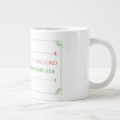 Proverbes 3:5,6 Jumbo Mug (Droite)