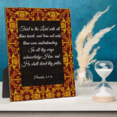 Proverbes 3:5-6 Plaque avec de l'Easel (Côté)