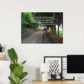 Proverbes 3:5-6 Poster de la Bible chrétienne (Bureau à domicile)