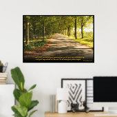 Proverbes 3:5-6 Poster de la Bible chrétienne (Bureau à domicile)