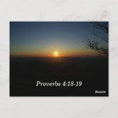 Proverbes 4:18-19 Écriture Carte mémoire (Dos)