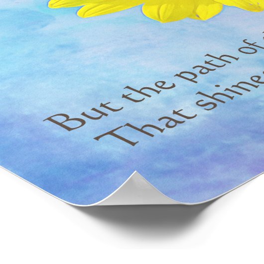 Proverbes 4:18 Poster Imprimer (Coin)