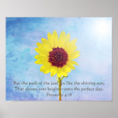 Proverbes 4:18 Poster Imprimer (Devant)