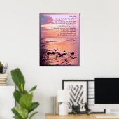 Proverbes 8:27-29 J'y étais Bible POSTER IMPRIMER (Bureau à domicile)