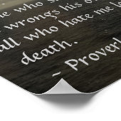 Proverbes 8:35,36 Poster (Coin)