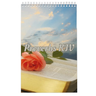 Proverbes Bible Versets Collection Wall Calendrier