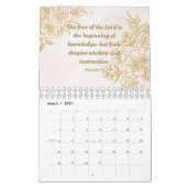 Proverbes Bible Versets Collection Wall Calendrier (Mar 2027)
