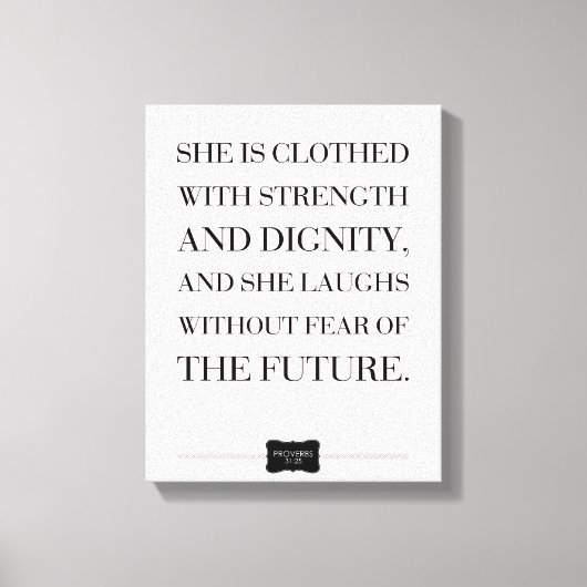 Proverbes Citer Nom personnalisé Toile Enveloppée (Recto)