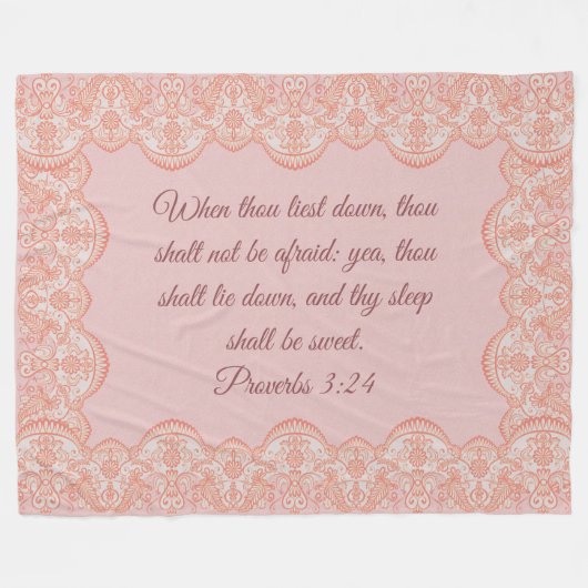 Proverbes couverture en toison 3:24 (Devant (Horizontal))