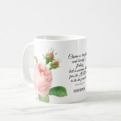 Proverbes floraux 31:30 Café Mug (Devant gauche)