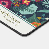 Proverbes floraux Abstraits bleus 31:25 Mat de bur (Coin)