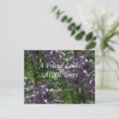 proverbs17-17 ~ Lilacs Briefkaart (Staand voorkant)