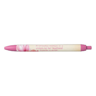 Proverbs 12:4a - Christelijke vrouwen voor virtuee Zwarte Inkt Pen