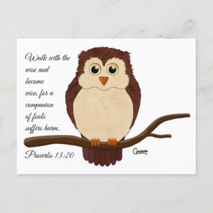 Proverbs 13:20 - Briefkaart