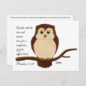 Proverbs 13:20 - Briefkaart (Voorkant / Achterkant)