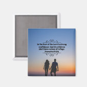 Proverbs 14:26:)2 Magnet Magneet (Voorkant / Achterkant)