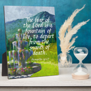 Proverbs 14:27 fotoplaat