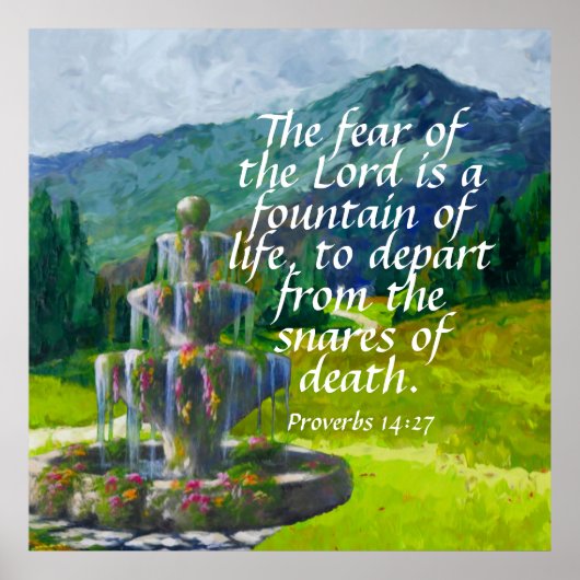Proverbs 14:27 poster (Voorkant)