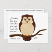 Proverbs 16:16 - Briefkaart (Voorkant / Achterkant)