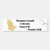 Proverbs 16:20 Bumpersticker (Voorkant)