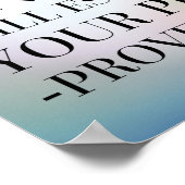 Proverbs 16:3 Bijbelcitaat Poster (Hoek)