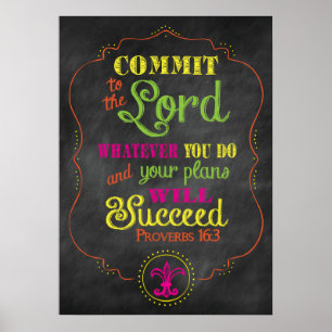 Proverbs 16:3-Poster Poster