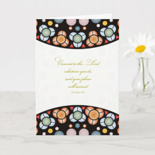 Proverbs 16:3 van het religieuze Afstuderen gefeli Kaart