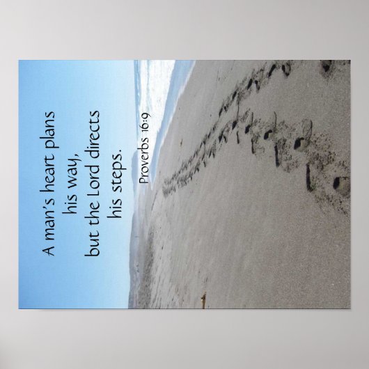 Proverbs 16:9 Poster zonder stempels (Voorkant)