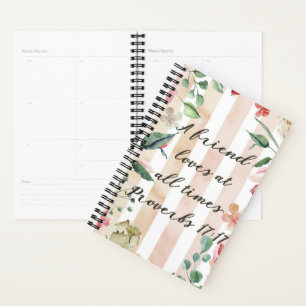 Proverbs 17:17 Een vriend houdt van bij All Times Planner