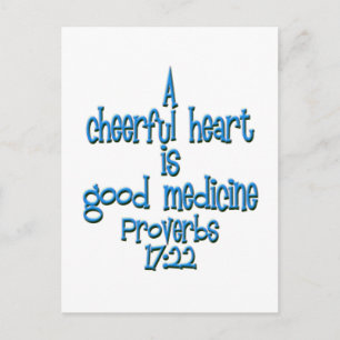 Proverbs 17:22 briefkaart