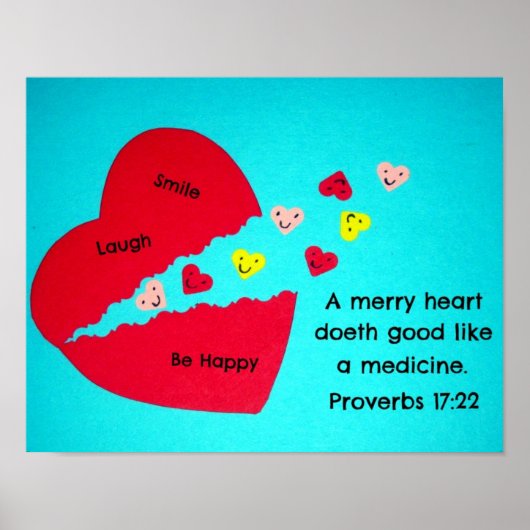 Proverbs 17:22 poster (Voorkant)