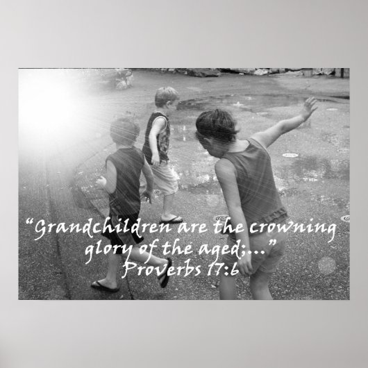 "Proverbs 17:6" van Carter L. Shepard Poster (Voorkant)