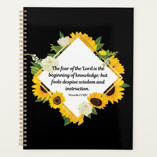 Proverbs 1:7 Bijbel Verse Calendar Planner (Voorkant)