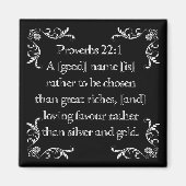 Proverbs 22:1 - magneet (Voorkant)