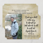 Proverbs 22 Christelijk Bijbel Verse-foto-Afstuder Kaart (Voorkant / Achterkant)