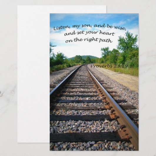 Proverbs 23:19 briefpapier (Voorkant / Achterkant)
