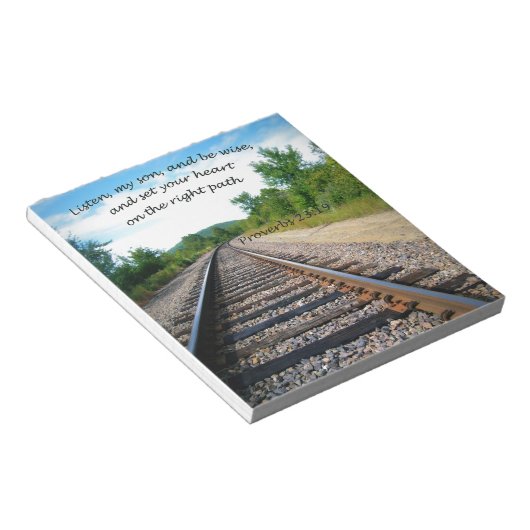 Proverbs 23:19 notitieblok (Schuin)