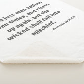 Proverbs 24:16 KJV Bijbelversie-scripts Sherpa Deken (3/4)